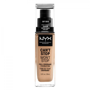 NYX CAN'T STOP WON'T STOP FULL COVERAGE FOUNDATION 7.5 SOFT BEIGE